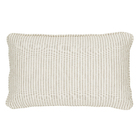 Almofada Retangular Benisa Algodão Bege e Branca 30x50cm