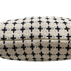 Almofada Boho Algodão Andaraí 40x40cm Off White/preto - Cheia