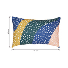 Almofada Bolinhas 50x30cm Azul Speciatta