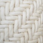 Almofada Quadrado Bora Tecido Creme 45x45cm Inspire