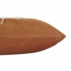 Almofada Bordada Folha Terracota 50x50 Veludo Com Enchimento