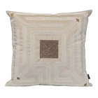 Almofada Bordada Geométrica 50x50 Veludo Com Enchimento