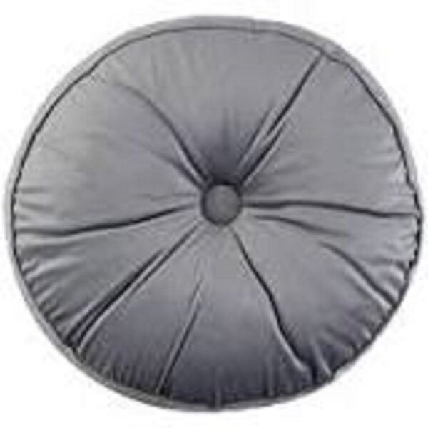 Almofada Botão Redonda Luxo Com Matelassê Lateral Perfil Mate