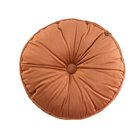 Almofada Botão Redonda Luxo Com Matelassê Lateral Perfil Mate