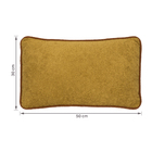Almofada Boucl Retangular Carmel Mostarda 30x50