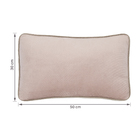 Almofada Boucl Retangular Carmel Rosa 30x50