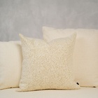 Almofada Boucle Offwhite & Amarelo Quadrada Tipo:completa
