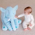 Almofada Buba Elefante Pelúcia Gigante Azul
