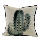 Almofada Cacto Verde 45x45 Veludo Com Enchimento