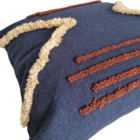 Almofada Quadrada Camile Azul 45x45cm Mello Tecelagem