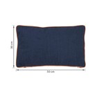 Almofada Retangular Carmel Azul Marinho 30x50cm
