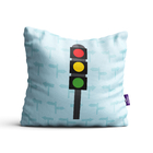 Almofada Carrinhos Carros Na Cidade Kit 4un 35x35cm