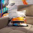 Almofada Carro Laranja 42x42cm Uniart