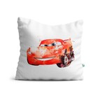 Almofada Carros Relampago Mcqueen - Almofada Vermelha