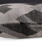 Almofada Cartagena 40x40cm Preta/cinza J1 - Somente Capa