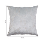 Almofada Cassian Veludo Cinza Fumaça 45x45cm Inspire