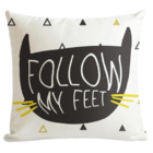 Almofada Cat Follow My Feet