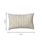 Almofada Quadrado Cave Jacquard Bege 30x50