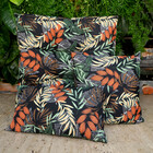 ALMOFADA CHEIA 30 cm X 50 cm  ACQUA FOLHAGEM PRETO