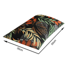 ALMOFADA CHEIA 30 cm X 50 cm  ACQUA FOLHAGEM PRETO