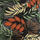 ALMOFADA CHEIA 30 cm X 50 cm  ACQUA FOLHAGEM PRETO