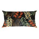 ALMOFADA CHEIA 30 cm X 50 cm  ACQUA FOLHAGEM PRETO