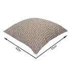 Almofada cheia 43x43cm  Asturias Abstrato Marrom