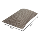 Almofada cheia 60x60cm  Asturias Abstrato Marrom