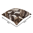 Almofada cheia 60x60cm  Asturias Folhagem Marrom