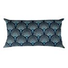 Almofada cheia 60x60cm  Asturias Leque Azul