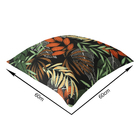 ALMOFADA CHEIA 60 cm X 60 cm  ACQUA FOLHAGEM PRETO