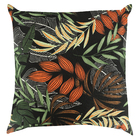 ALMOFADA CHEIA 60 cm X 60 cm  ACQUA FOLHAGEM PRETO