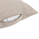 Almofada Cheia Lisa Kaqui 40x70cm Linho