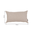 Almofada Cheia Lisa Kaqui 40x70cm Linho