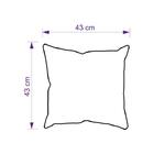 Almofada Cheia Preta 43x43cm