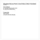 Almofada Chevron Preta E Jornal Kit 3 Unidades 60cm X 60cm Te