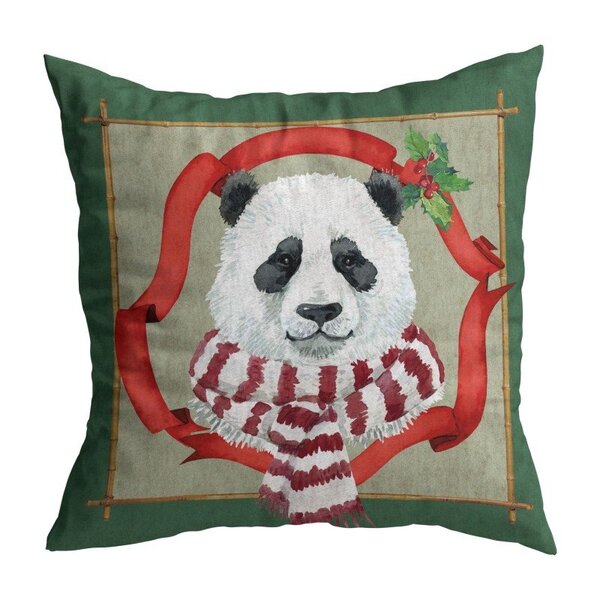 Almofada Christmas Urso Panda Maison Blanche Único
