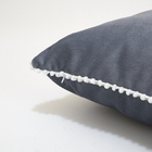 Almofada cinza veludo Madritex 45x45cm