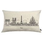 Almofada City Retangular Estampada 30x50cm Paris - Somente Ca