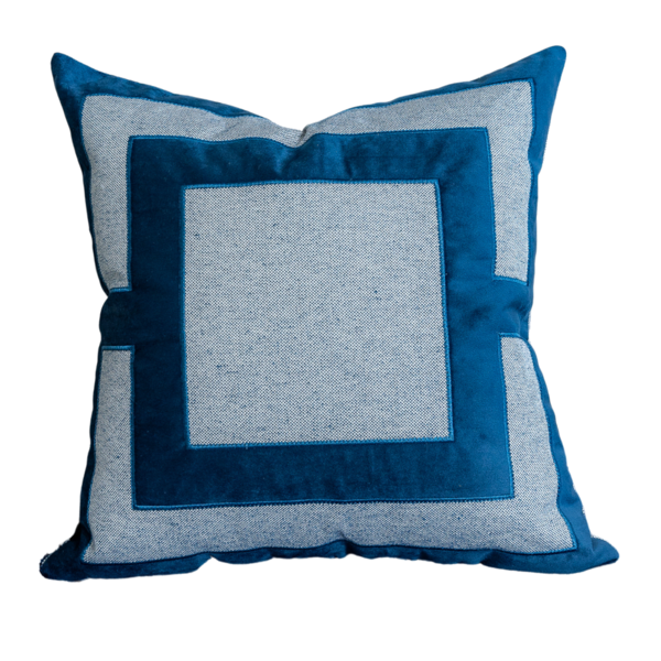 Almofada Coleção Brunello Bordada Azul Marinho Tipo:somente C