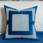 Almofada Coleção Brunello Bordada Azul Marinho Tipo:somente C