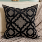 Almofada Coleção Brunello Bordada Black Quadrada Tipo:completa