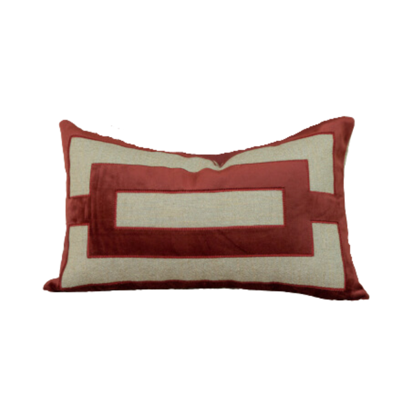Almofada Coleção Brunello Bordada Marsala Retangular Tipo:som