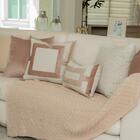 Almofada Coleção Brunello Bordada Rosé Retangular Tipo:comple