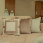 Almofada Coleção Brunello Bordada Rosé Tipo:somente Capa