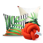 Almofada Com Refil Laranja Decorativa 2 Unidades 45cm X 45cm