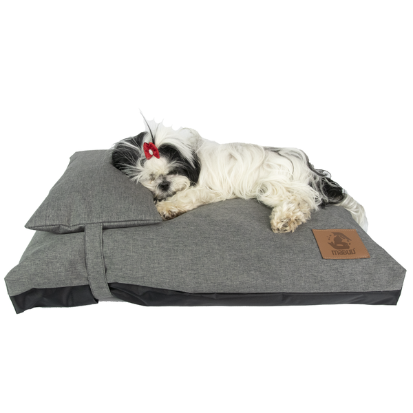 Almofada Com Travesseiro Para Cachorro Mabuu Pet - Cinza