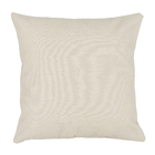 Almofada Quadrado Coqueiro Bordado Bege e Terracota 43x43cm