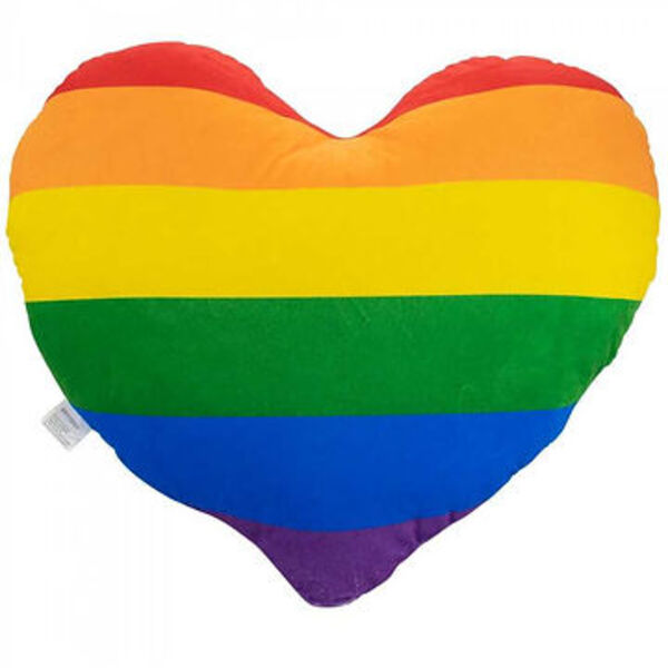 Almofada Coração Arco-íris Gg