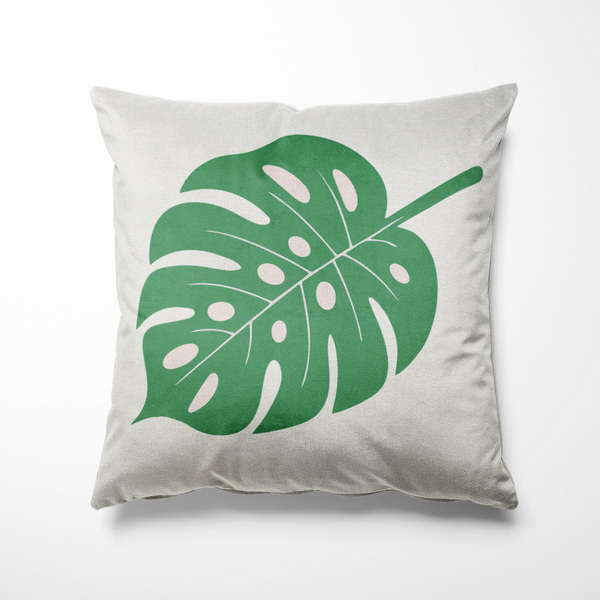 Almofada Costela De Adão Verde Estampada 40x40cm - Somente Ca